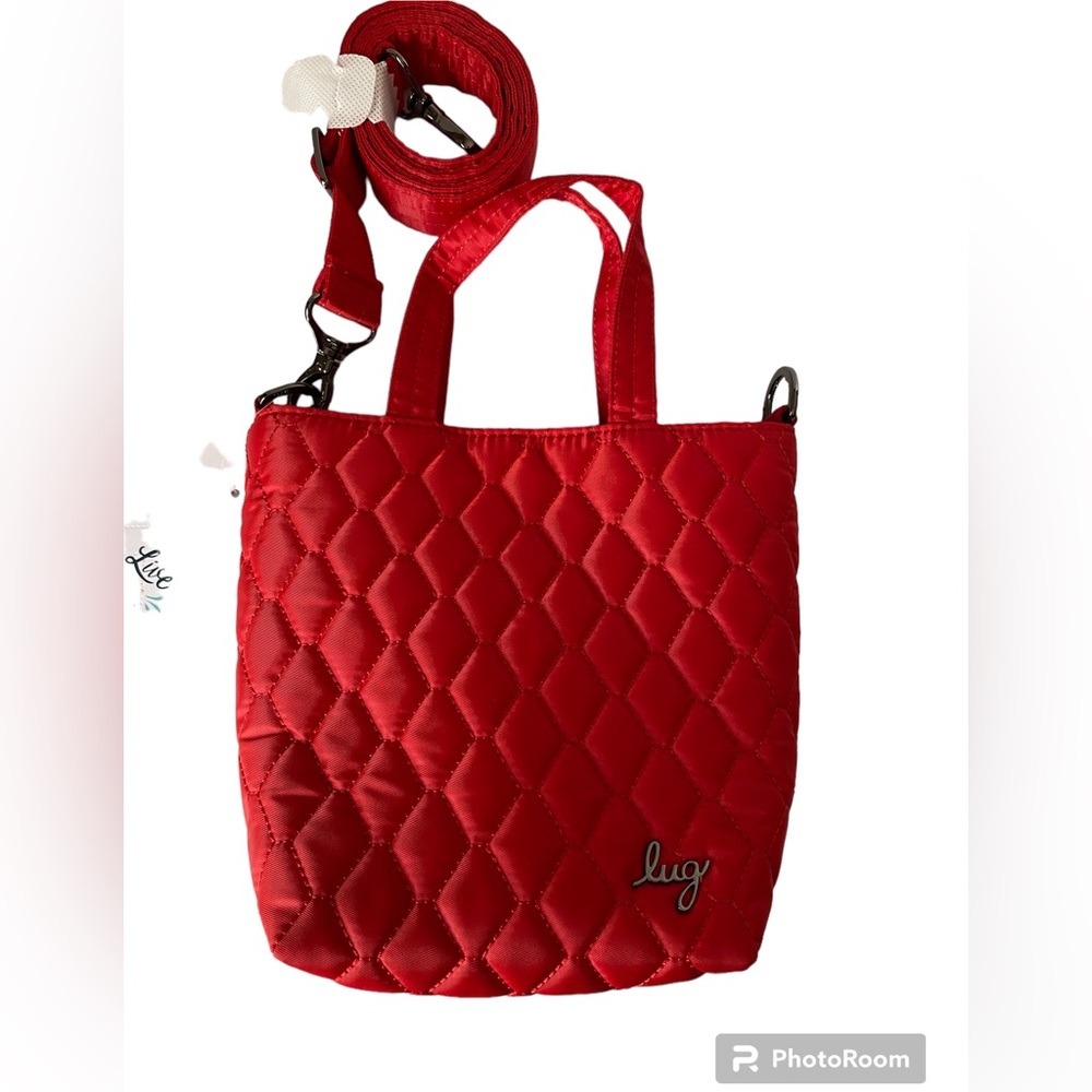 Lug Tip Toe Crossbody Poppy Red New